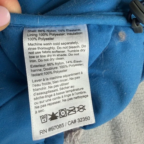 Outdoor Research Women's Bright Blue Hooded Puffer Jacket xs - Picture 9 of 11